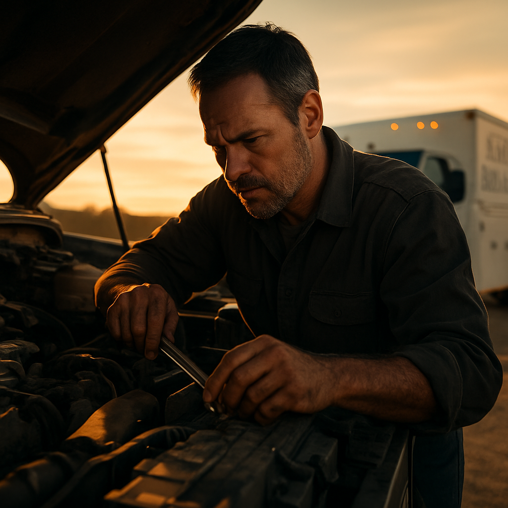 Truck engine repair